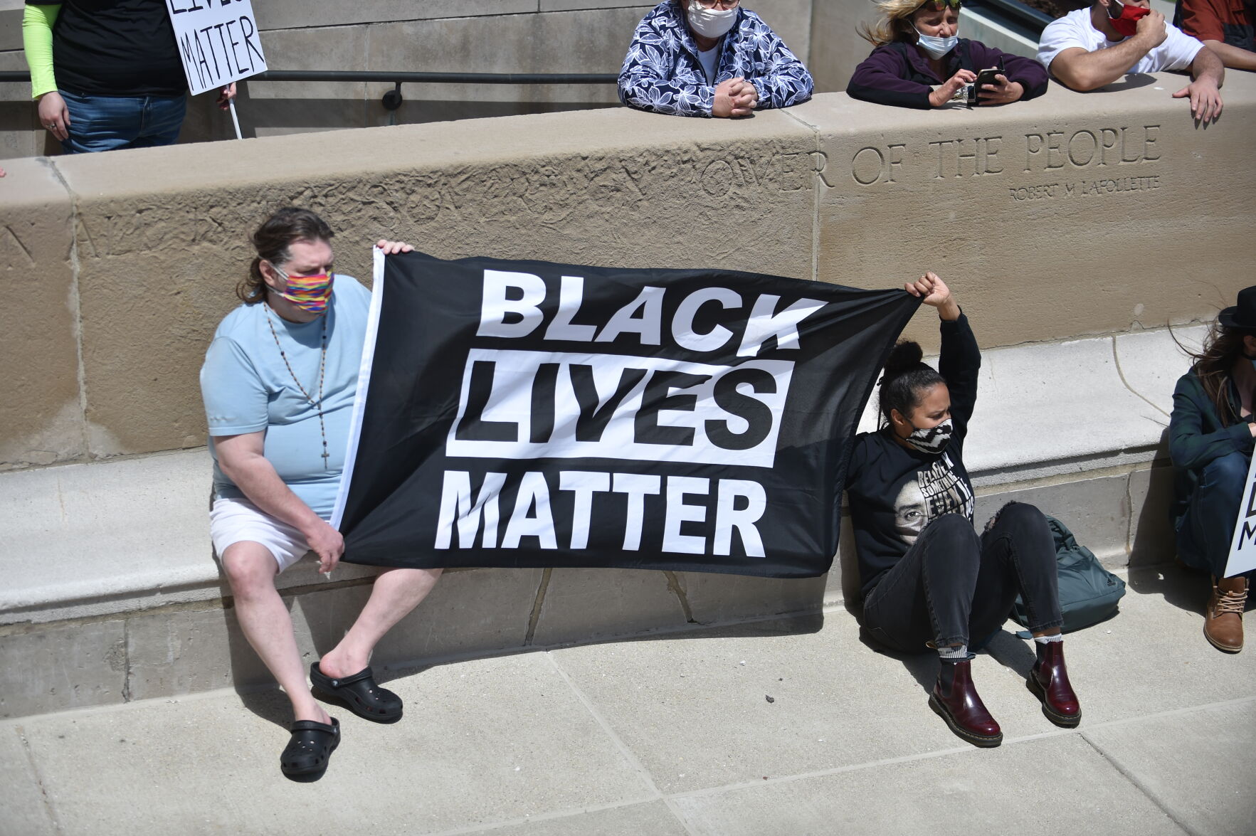 Monday's protest